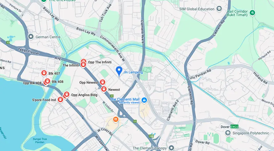 Radisson BLU Residences Location Map